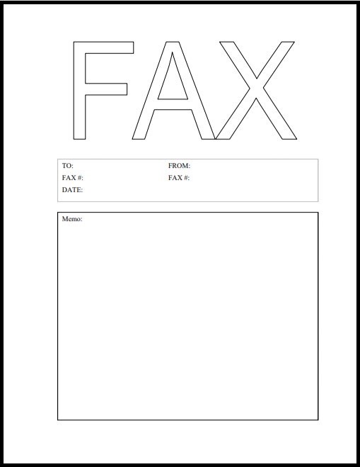 Fax Cover