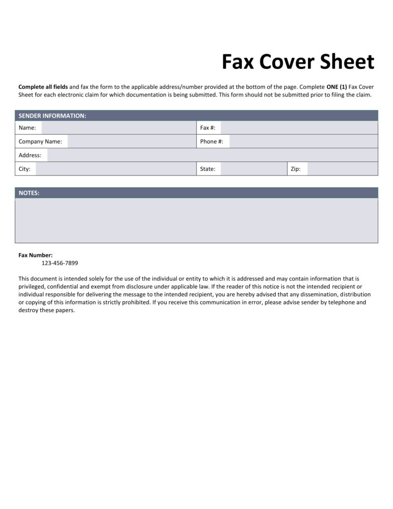 Accounting Fax Cover Sheet- Template 1-1