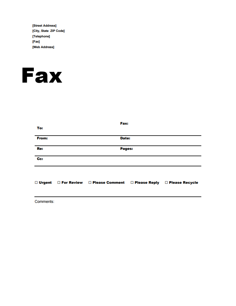 {10+} Free Microsoft Word Fax Templates [Download Now]